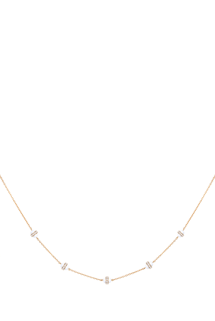 The 5 Dots Hydrogen Necklace, 18k Yellow Gold & Diamonds